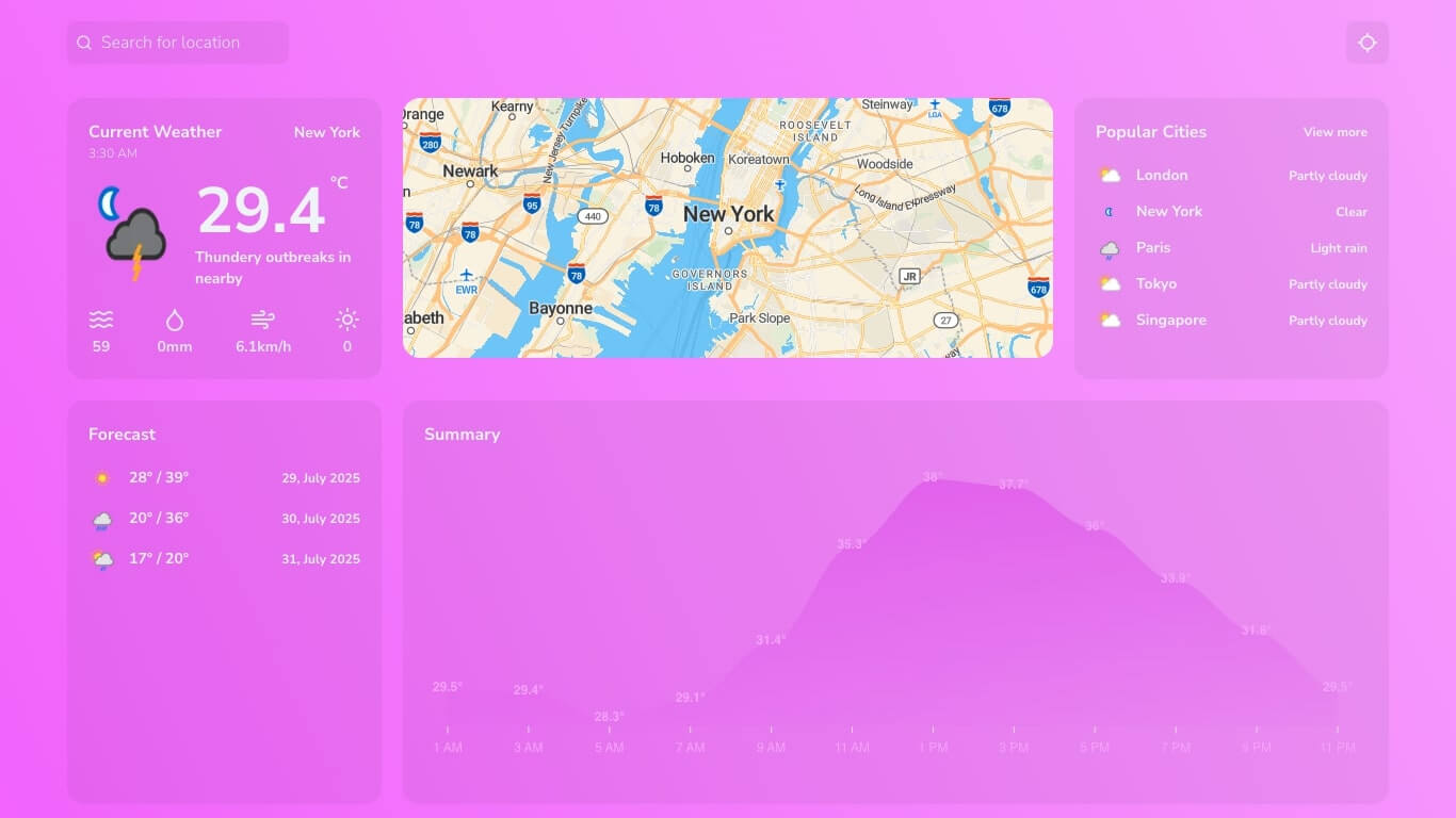 SkyNow - Sleek and Simple Weather Progressive Web App